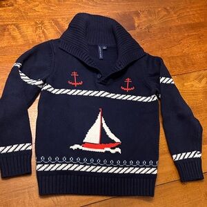 Janie and Jack Dark Knit Sweater